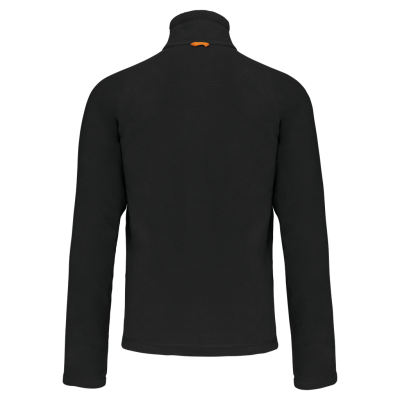 Men's microfleece zip jacket with raglan sleeves